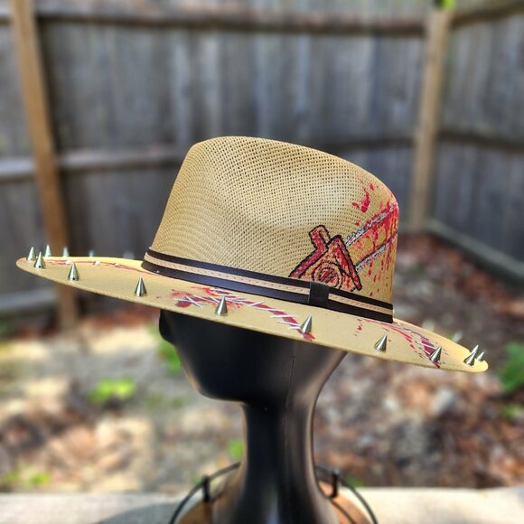 Texas Chainsaw Massacre Inspired Leatherface Spiked Sun Hat main image 10